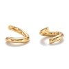 3720b Kółeczka pozłacane 14k 200 sztuk 5x1 mm złote otwarte 